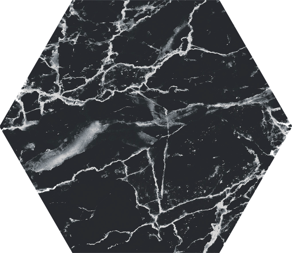 Hex. Mármol Marquina